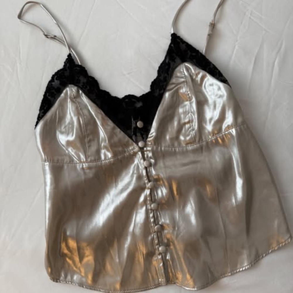 Urban Outfitters Metalic Going Out Top